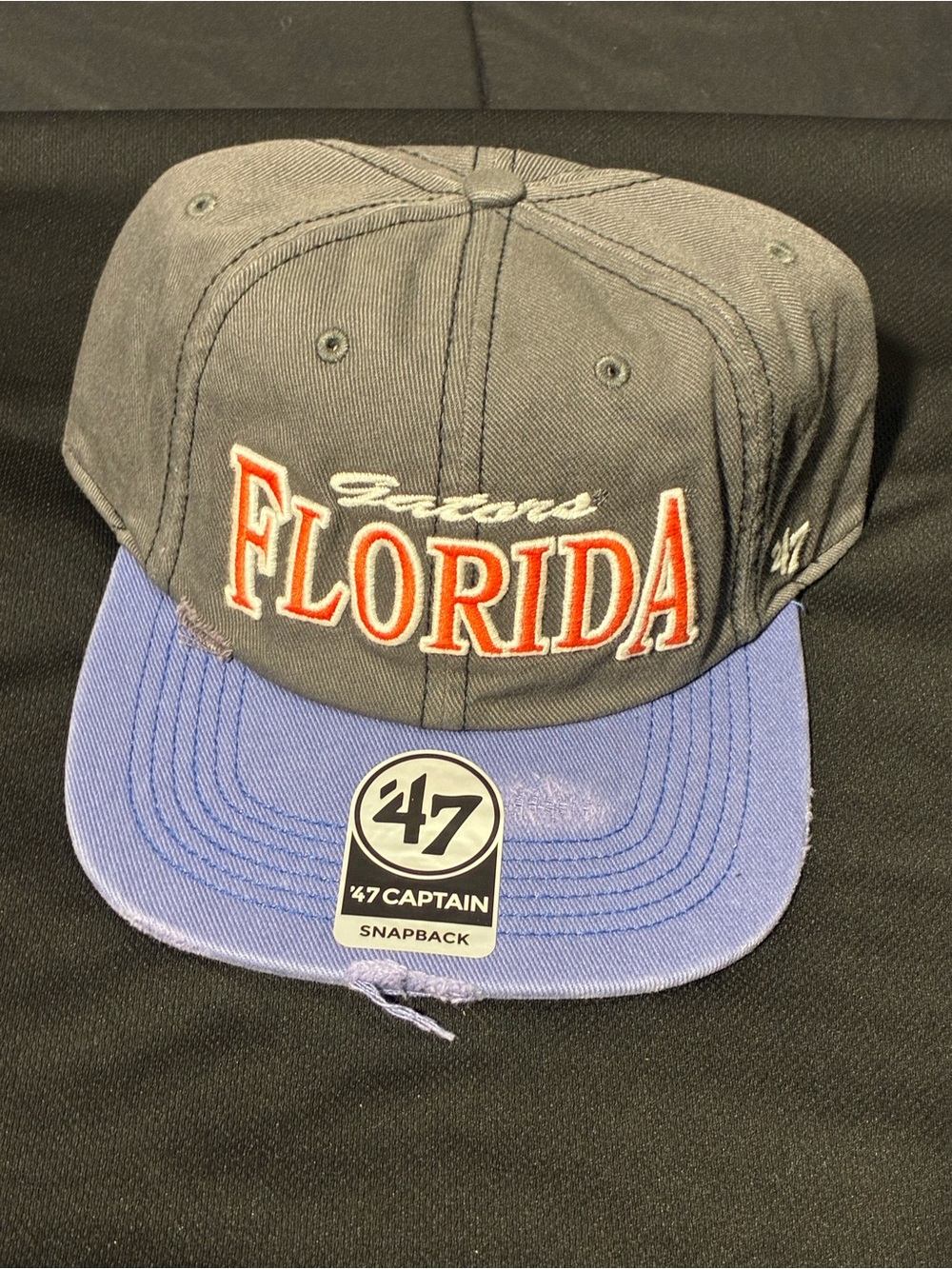 47 Brand Florida Gators Distressed Captain Snap-back hat